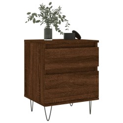 Nachttische 2 Stk. Braun Eichen-Optik 40x35x50 cm Holzwerkstoff