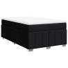 Boxspringbett mit Matratze Schwarz 120x200 cm Stoff