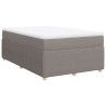 Boxspringbett mit Matratze Taupe 120x190 cm Stoff