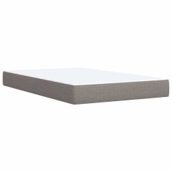 Boxspringbett mit Matratze Taupe 120x190 cm Stoff