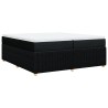 Boxspringbett mit Matratze Schwarz 200x200 cm Stoff