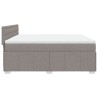 Boxspringbett mit Matratze Taupe 180x200 cm Stoff