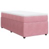 Boxspringbett mit Matratze Rosa 80x200 cm Samt