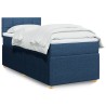 Boxspringbett mit Matratze Blau 90x200 cm Stoff