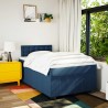 Boxspringbett mit Matratze Blau 120x200 cm Stoff