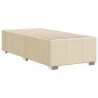 Bettgestell Creme 90x200 cm Stoff