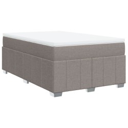 Boxspringbett mit Matratze Taupe 120x200 cm Stoff