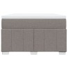 Boxspringbett mit Matratze Taupe 120x200 cm Stoff