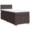 Boxspringbett mit Matratze Dunkelbraun 100x200 cm Stoff