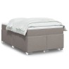 Boxspringbett mit Matratze Taupe 120x190 cm Stoff