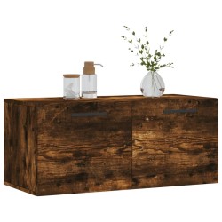 Wandschrank Räuchereiche 80x36,5x35 cm Holzwerkstoff