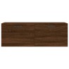 Wandschrank Braun Eichen-Optik 100x36,5x35 cm Holzwerkstoff