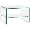 Couchtisch Transparent 50×45×33 cm Hartglas