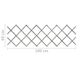 Rankzäune 5 Stk. Grau Massivholz Tanne 180x60 cm