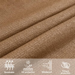 Sonnensegel 160 g/m² Taupe 3/4x3 m HDPE