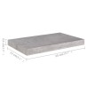 Schweberegale 4 Stk. Betongrau 50x23x3,8 cm MDF