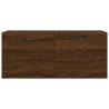 Wandschrank Braun Eichen-Optik 80x36,5x35 cm Holzwerkstoff