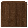 Wandschrank Braun Eichen-Optik 80x36,5x35 cm Holzwerkstoff