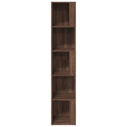 Eckregal Braun Eichen-Optik 33x33x164,5 cm Holzwerkstoff