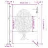 Gartentor 105x130 cm Cortenstahl Baum-Design