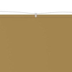 Senkrechtmarkise Beige 200x420 cm Oxford-Gewebe