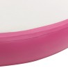 Aufblasbare Gymnastikmatte mit Pumpe 100x100x15 cm PVC Rosa