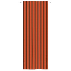 Balkon-Sichtschutz Orange und Braun 80x240 cm Oxford-Gewebe