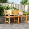 Gartenbank 149,5x60x90 cm Massivholz Teak