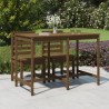 Gartentisch Honigbraun 159,5x82,5x110 cm Massivholz Kiefer