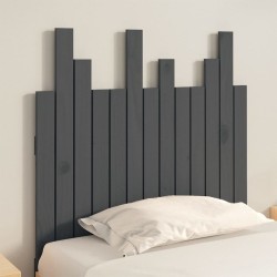 Wand-Kopfteil Grau 82,5x3x80 cm Massivholz Kiefer