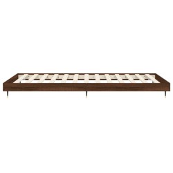 Bettgestell ohne Matratze Braun Eiche 75x190 cm Holzwerkstoff