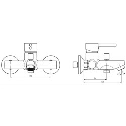 SCHÜTTE Wannenfüllarmatur LAURANA Chrom