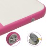 Aufblasbare Gymnastikmatte mit Pumpe 200x200x15 cm PVC Rosa