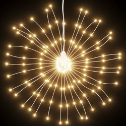 Weihnachtsbeleuchtung Feuerwerk 140 LEDs Warmweiß 17 cm