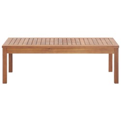 Garten-Lounge-Set mit Auflagen 4-tlg. Massivholz Akazie