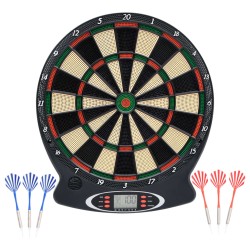 Elektrische Dartscheibe mit Darts Schwarz Polypropylen