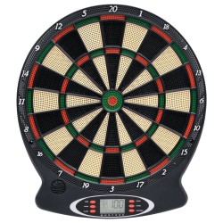 Elektrische Dartscheibe mit Darts Schwarz Polypropylen