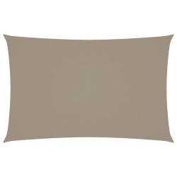 Sonnensegel Oxford-Gewebe Rechteckig 2,5x5 m Taupe