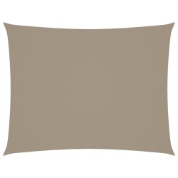 Sonnensegel Oxford-Gewebe Rechteckig 4x5 m Taupe