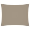 Sonnensegel Oxford-Gewebe Rechteckig 4x5 m Taupe