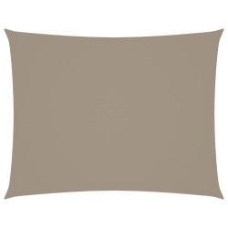 Sonnensegel Oxford-Gewebe Rechteckig 6x8 m Taupe