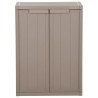 Gartenschrank Braun 65x45x88 cm PP Holz-Optik