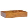 Waschbecken Massivholz Teak 50x35x10 cm