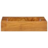 Waschbecken Massivholz Teak 50x35x10 cm