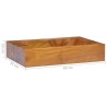 Waschbecken Massivholz Teak 50x35x10 cm