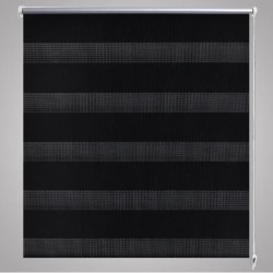 Doppelrollo Seitenzug 80 x 150 cm schwarz