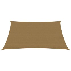 Sonnensegel 160 g/m² Taupe 2x3,5 m HDPE