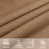 Sonnensegel 160 g/m² Taupe 2x3,5 m HDPE