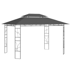 Pavillon 4x3x2,7 m Anthrazit 160 g/m²