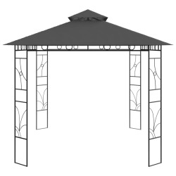 Pavillon 4x3x2,7 m Anthrazit 160 g/m²